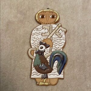 St Peter Ceramic Plaque Made in USA By Monks of St. Andrew’s Abbey